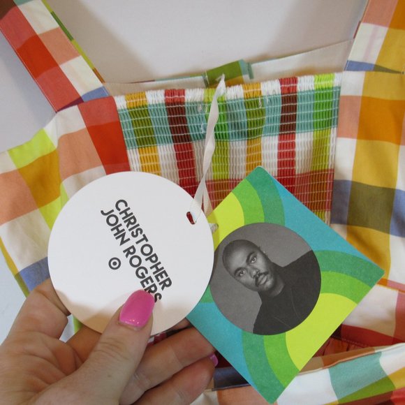 Christopher John Rogers X Target Plaid Rainbow Dress - Picture 11 of 12